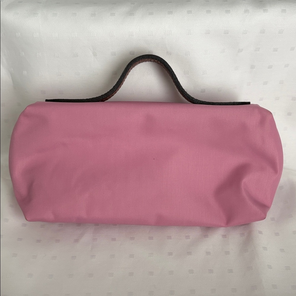 Longchamp Cosmetic Pouch with Leather Handle 🩷🤎🩷 - Picture 3 of 12